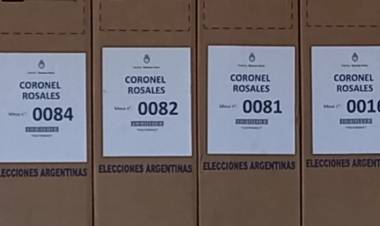 Coronel Rosales ya tiene las 153 urnas listas para los comicios