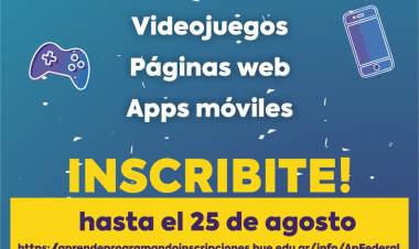 Rosales Municipio invita a jóvenes a una nueva edición del programa “Aprendé Programando”