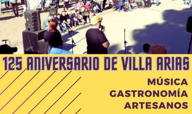 Este domingo se realizarán los festejos por el 125 aniversario de Villa Arias