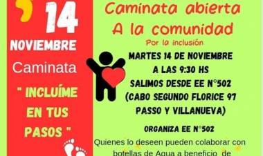Se realizará una caminata abierta a la comunidad