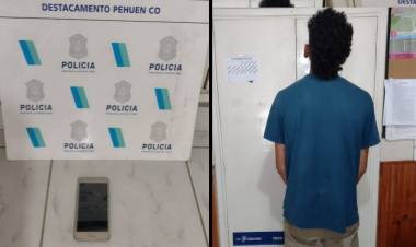 Pehuen Co: Un delincuente quiso pagar con una app trucha de Mercado Pago y lo detuvieron
