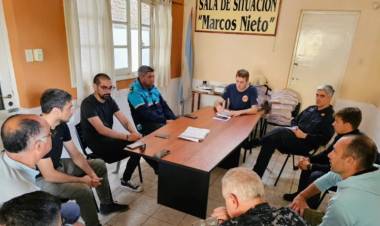 El intendente rosaleño Rodrigo Aristimuño agradeció el compromiso en el trabajo y pidió paciencia