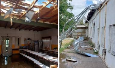 Vecinos de Villa Arias reclaman por el estado de la Escuela N°7