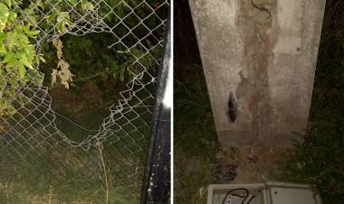 Una vez más la cancha de Hockey de Sporting sufrió vandalismo