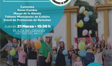 Este jueves se realizará una jornada en el marco del Día Mundial del Síndrome de Down