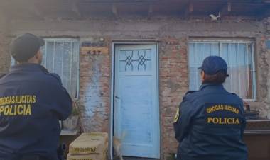 Se realizó un allanamiento y detención en una causa por venta de drogas