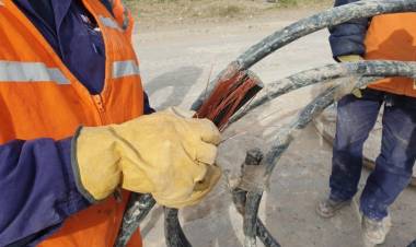 En Coronel Rosales se realiza la obra de energía más grande de los últimos tiempos