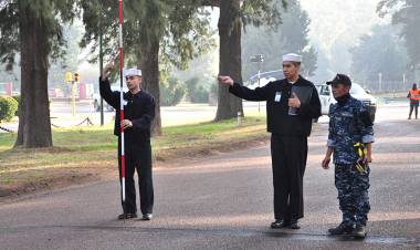 Se realizaron trabajos de señalización en la Base Naval Puerto Belgrano