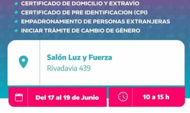 Hoy y mañana se realiza el operativo de documentación en Luz y Fuerza