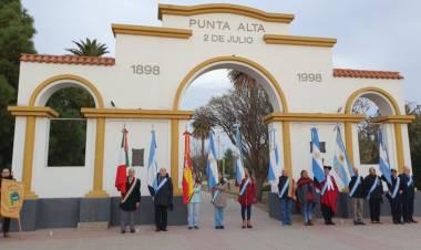 Se realizó el acto por el Día de la Bandera en Punta Alta