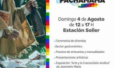 Este domingo se realizará la celebración de la Pachamama en Estación Solier