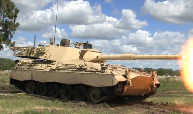 Llegaron tanques de guerra, camiones y helicópteros del Ejército para el ejercicio Aonikenk