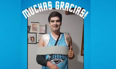 El jugador de Ateneo Daniel Ezcurra fue operado con éxito