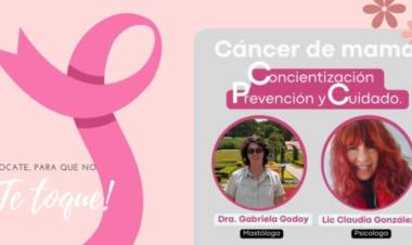 Cáncer de mama: charla sobre concientización, prevención y cuidado