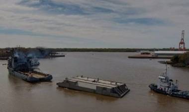 Se demora la instalación de la compuerta flotante del Dique N°2 de la Base Naval Puerto Belgrano