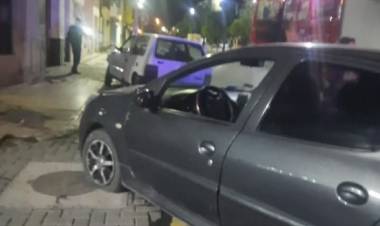Accidente de tránsito en la esquina de Brown y Bernardo de Irigoyen