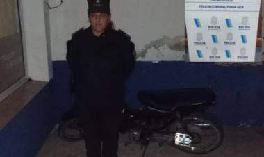 Detuvieron a un joven que manejaba una moto con la numeración limada