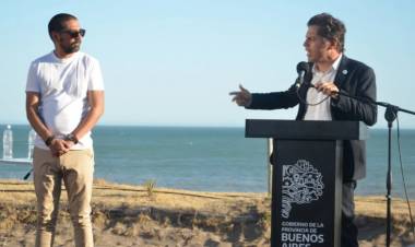 El Gobernador Kicillof visitó Pehuen Co