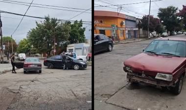 Accidente de tránsito sin heridos en Brown y Rosales