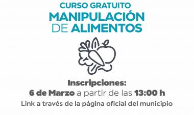Este jueves se abren las inscripciones para el curso de manipulación de alimentos del Municipio