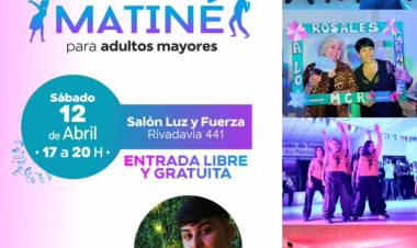 Este sábado se llevará a cabo una nueva Matiné para adultos mayores