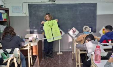 Comenzaron las charlas de educación vial en escuelas de todo el distrito