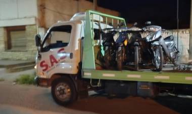 Se secuestraron motos en un operativo de control