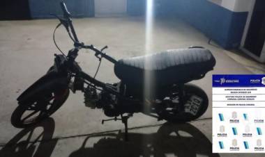 Hallaron una moto robada en el Parque San Martín