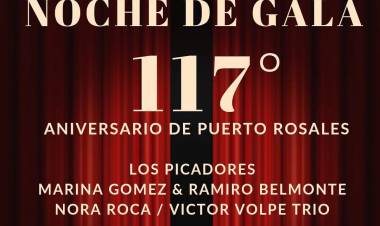 Este jueves se realizará la noche de gala en el Colón por el 117 aniversario de Puerto Rosales