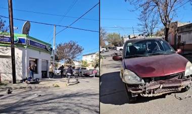 Una motociclista herida en un accidente de tránsito en Humberto y San Martín