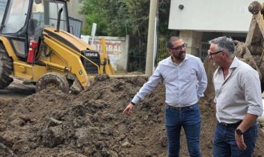 Autoridades de ABSA estuvieron en Punta Alta y recorrieron obras con Aristimuño