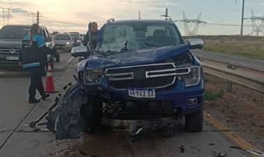 Puntaltenses protagonizaron un accidente en la autovía de ruta 3 y Grünbein