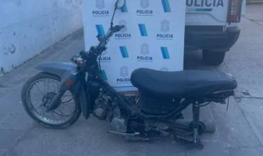 La Policía recuperó una moto denunciada como robada