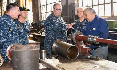 Ejecución de obras de infraestructura en la zona de Puerto Belgrano
