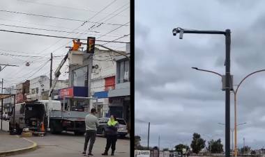Instalan cámaras con foto multas en varias esquinas de Punta Alta