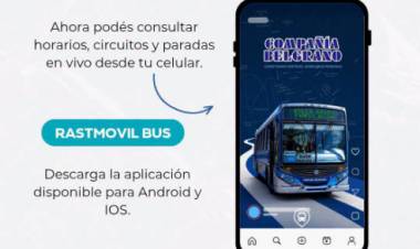 Se encuentra disponible una app para seguir el recorrido de las líneas de colectivos locales