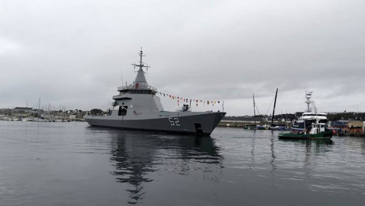 Francia: Fue botado el patrullero oceánico multipropósito ARA “Piedrabuena”