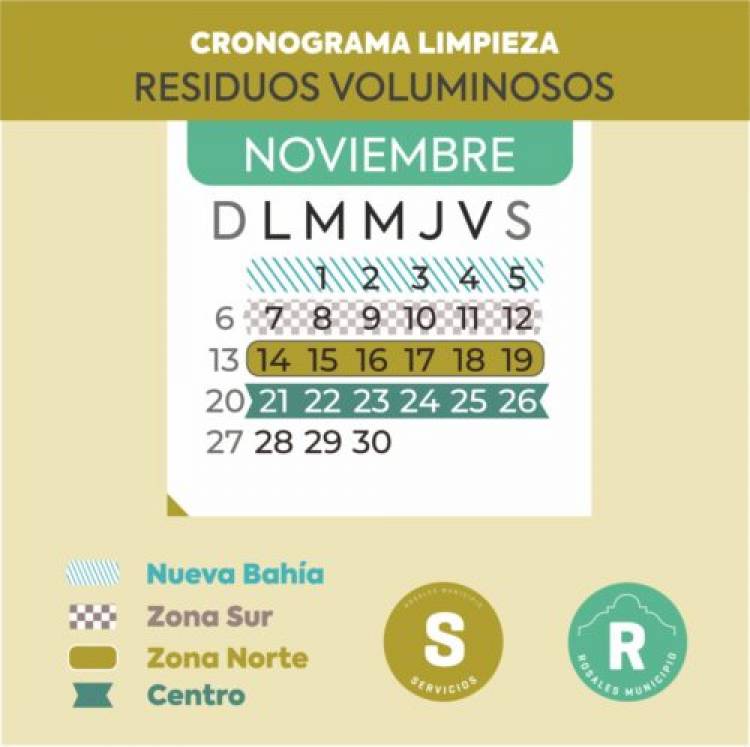 Inició hoy el cronograma de recolección de voluminosos del mes de noviembre 2022