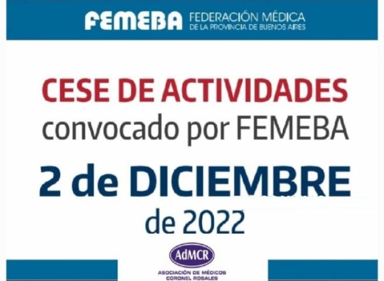 Los médicos rosaleños se adhieren al PARO Provincial