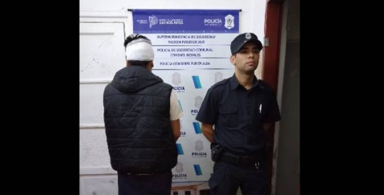 Un delincuente robó en una vivienda y fue interceptado por uno de los damnificados