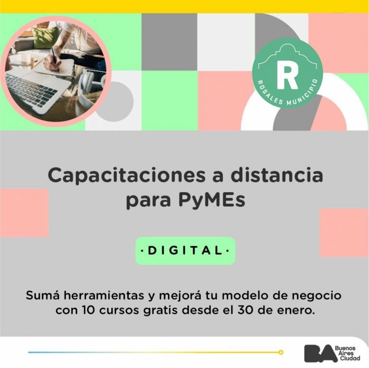 El Municipio de Coronel Rosales invita a Pymes a inscribirse a capacitaciones gratuitas del Gobierno de CABA