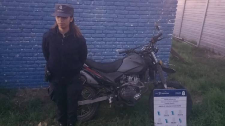 La Policia secuestró una moto que había sido robada unas horas antes