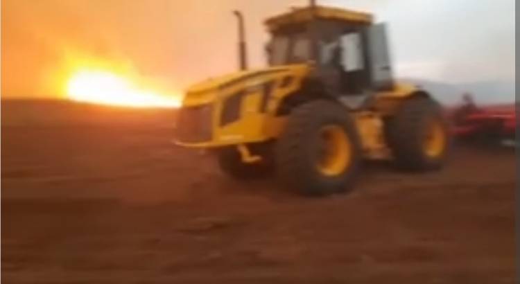 Bomberos de 4 localidades y personal militar de Puerto Belgrano combaten un incendio forestal en cercanías a Pehuen Co