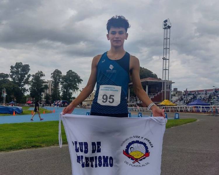 El joven Puntaltense Lautaro Bermejo logró un 5to puesto en el Campeonato Nacional de Atletismo U20