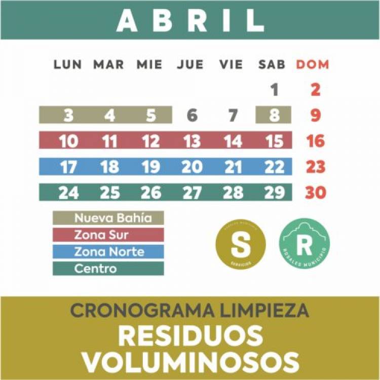 Después del paro, se reinició hoy el servicio de voluminosos con el cronograma del mes de abril 2023