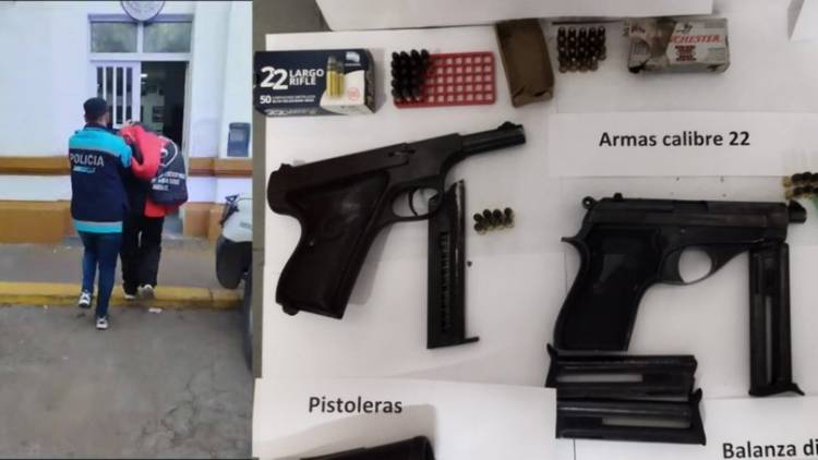 En un allanamiento se secuestraron armas y droga