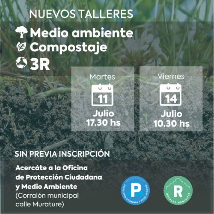 El Municipio de Coronel Rosales brinda nuevos talleres de compostaje y 3R con eco canje  