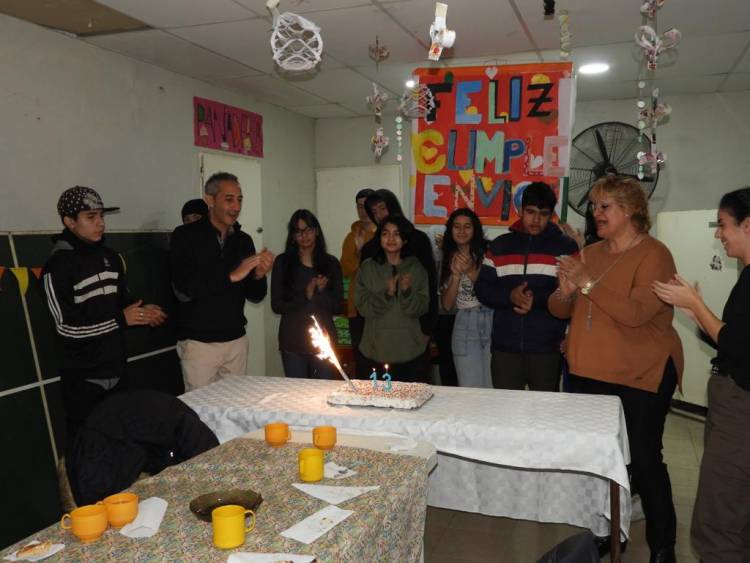 La sede de Envión de Villa Maio festejó hoy su 13° aniversario