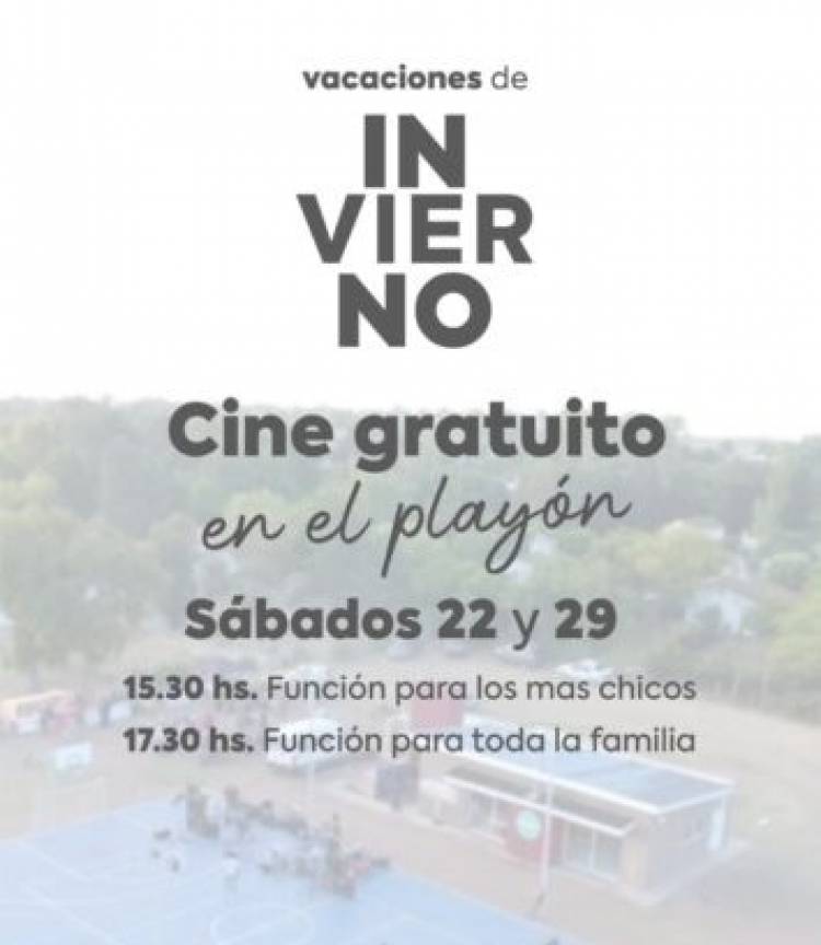 El Municipio invita a las funciones de cine gratuito en Pehuen Co y Bajo Hondo