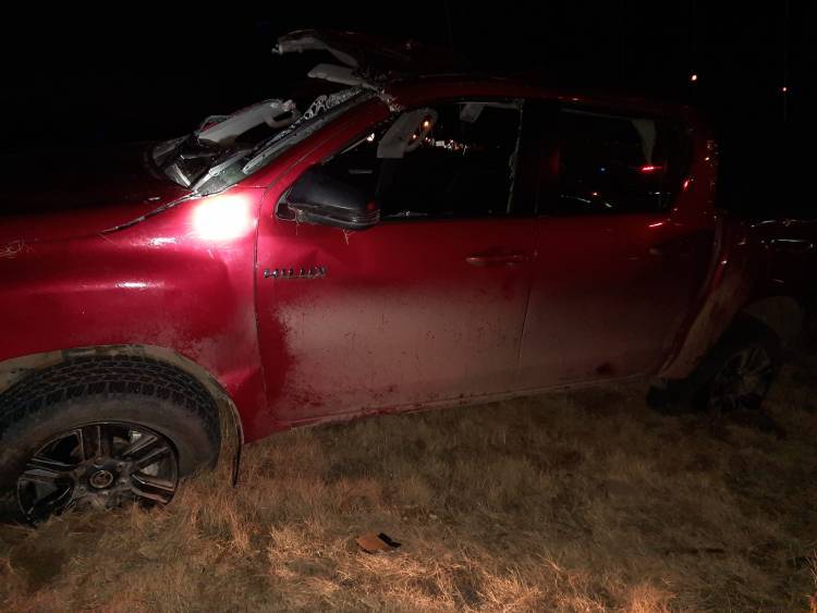 Así se encuentran los protagonistas del choque de las camionetas en ruta 229